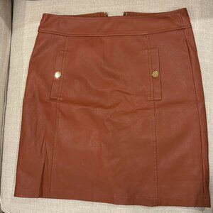 Loft Leather Skirt